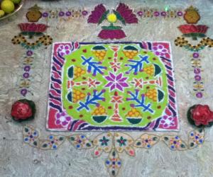 Rangoli: ganesha ladoo